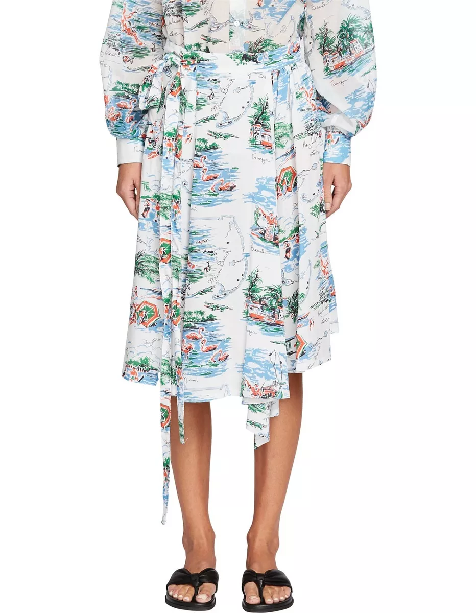 Paper bag wrap skirt cheap