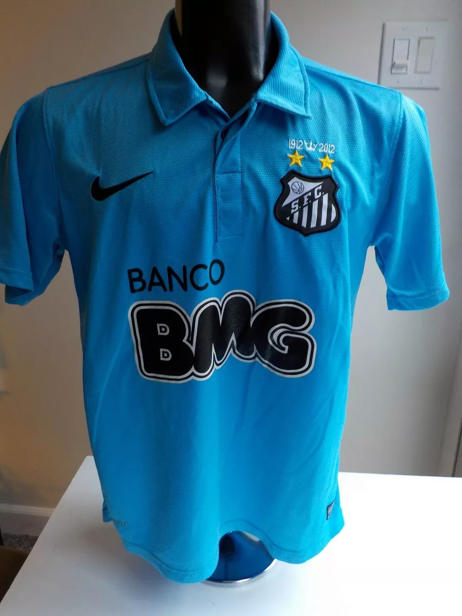 Fuera de servicio Cervecería eco NIKE Dri-Fit Mens Small BANCO BMG / S.F.C. Authentic Vented Soccer Shirt  ROSALES | eBay