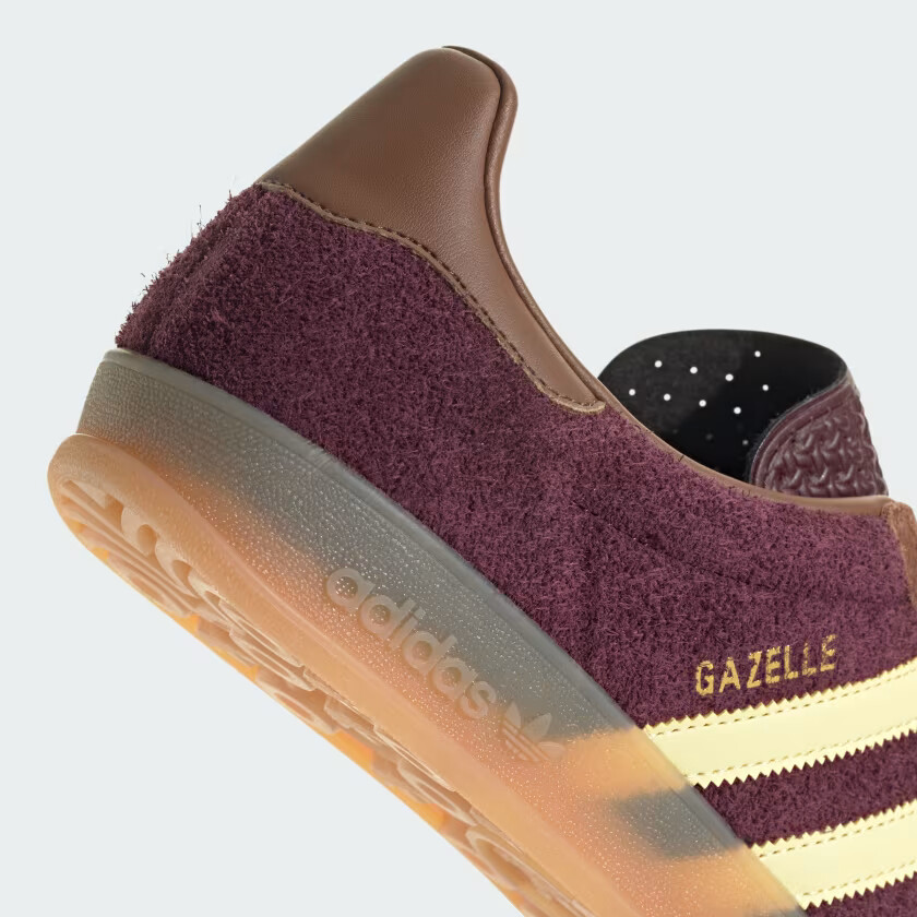 Mens adidas Gazelle Indoor JI0324 Maroon / Almost Yellow