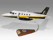 Embraer EMB-110P1 Bandeirante Euroair Desk Wood Airplane Model Small Scale 1/48