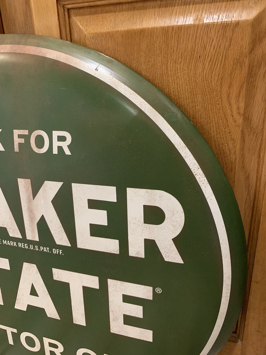 Quaker State Metal Sign Oil Can Gas Station Garage Vintage Style