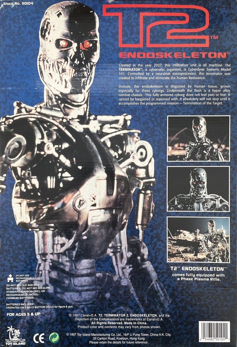 Terminator 2 Judgment Day T2 Endoskeleton Toy Island 1997