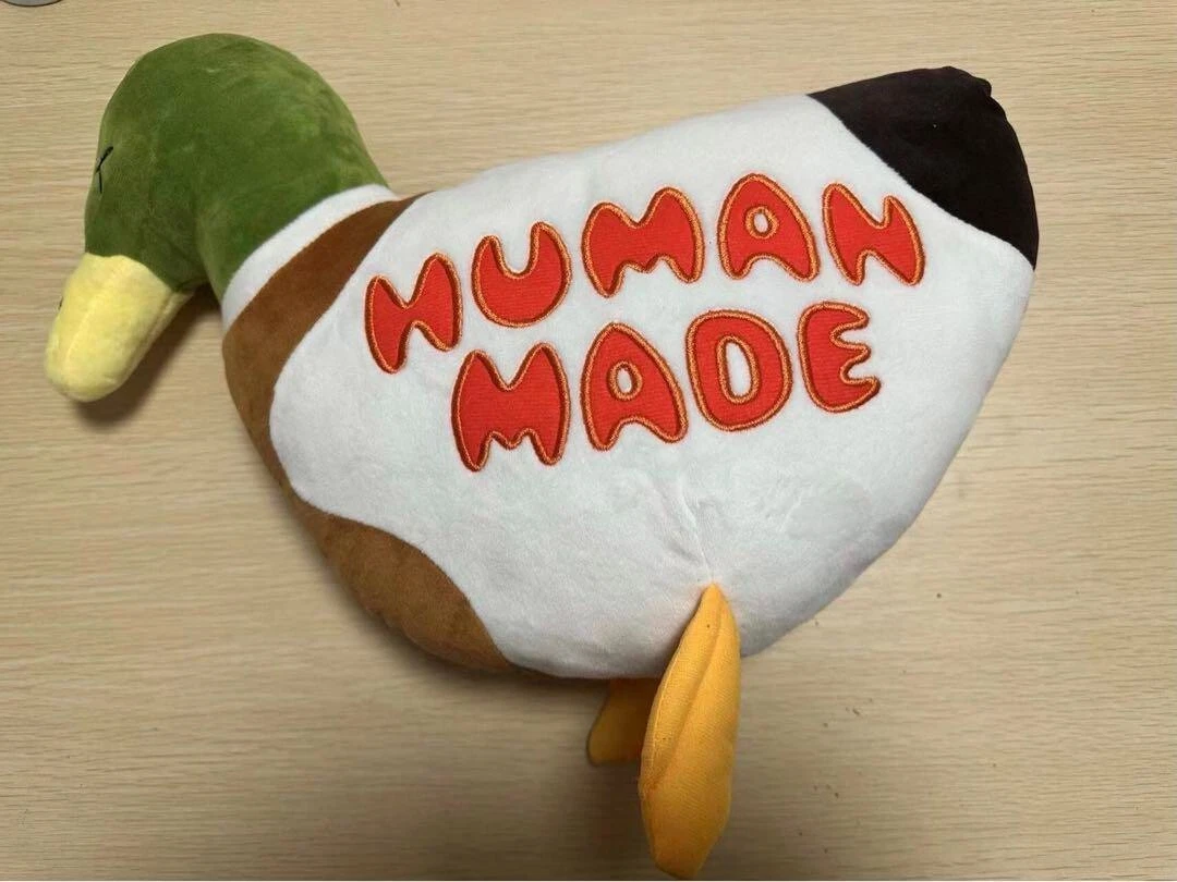 HUMAN MADE x KAWS Duck Plush Doll Color Green Limited Japan