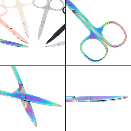 Small Nail Tools Eyebrow Nose Hair Scissors Cut Manicure Facial Trimming Twee_f8 - Picture 6 of 18