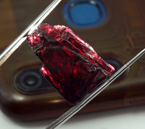 47.95 Ct EGL Certified Burmese Natural Crystal Red Ruby Rough Untreated Gemstone - Picture 5 of 6