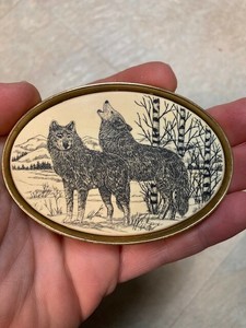 barlow solid brass belt buckle