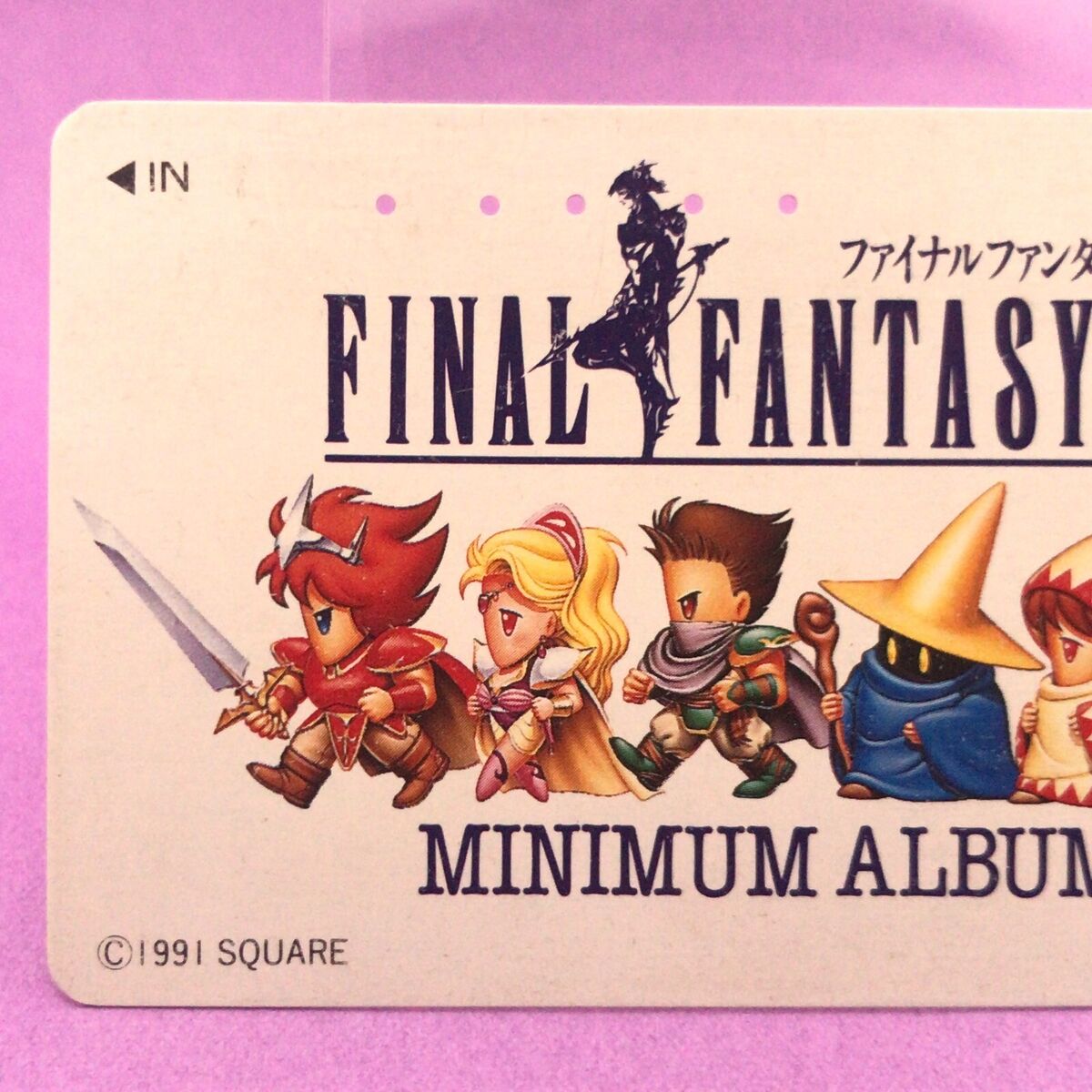 FINAL FANTASY IV Phone Card MINIMUM ALBUM FF4 1991 SQUARE FINAL FANTASY IV Phone Card MINIMUM ALBUM FF4 1991 SQUARE