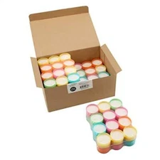 Stonebriar Tea Light Candles 6 to 7 Hr Extended Burn Time, 96 Pack, Multicolor,