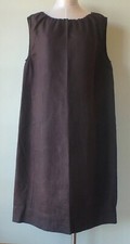 FLAX Designs   Linen  Athena Dress   M & L    NWT  Linen Dress CHOCOLATE