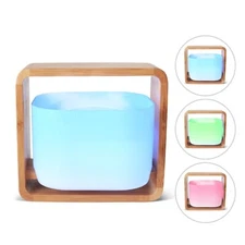 Aromatherapy Wooden Bamboo and Glass Essential Oil Aroma Diffuser! Multi-Color