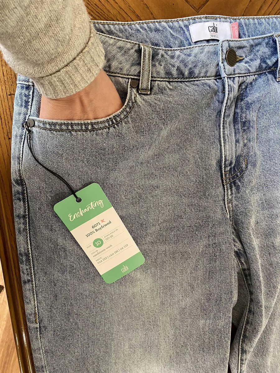 Cabi 100% Boyfriend Jean NWT, size 10, Sandstorm Wash, Spring '22 #6071  ($153)