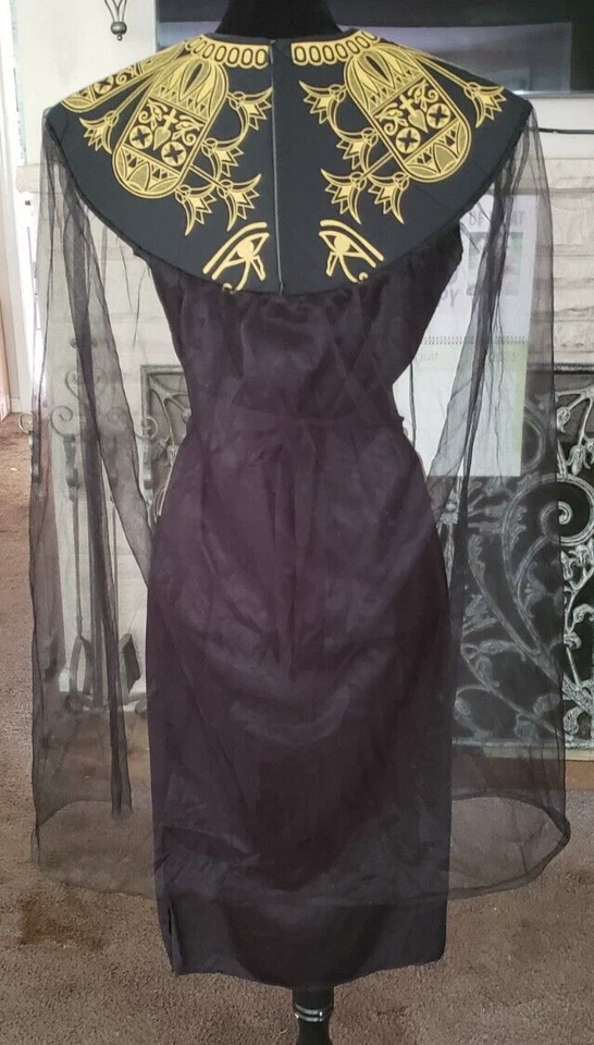 Disfraz de Halloween de la diosa egipcia Cleopatra para mujer OS Foto 3 de 4