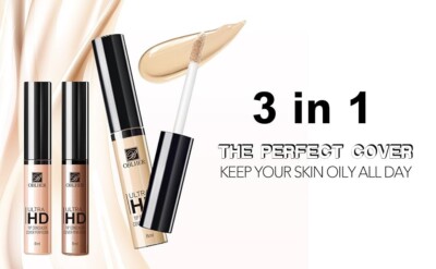 Ultra HD Concealer Set 3 Farben Multi-Use Full Coverage Dark Circle Corrector
