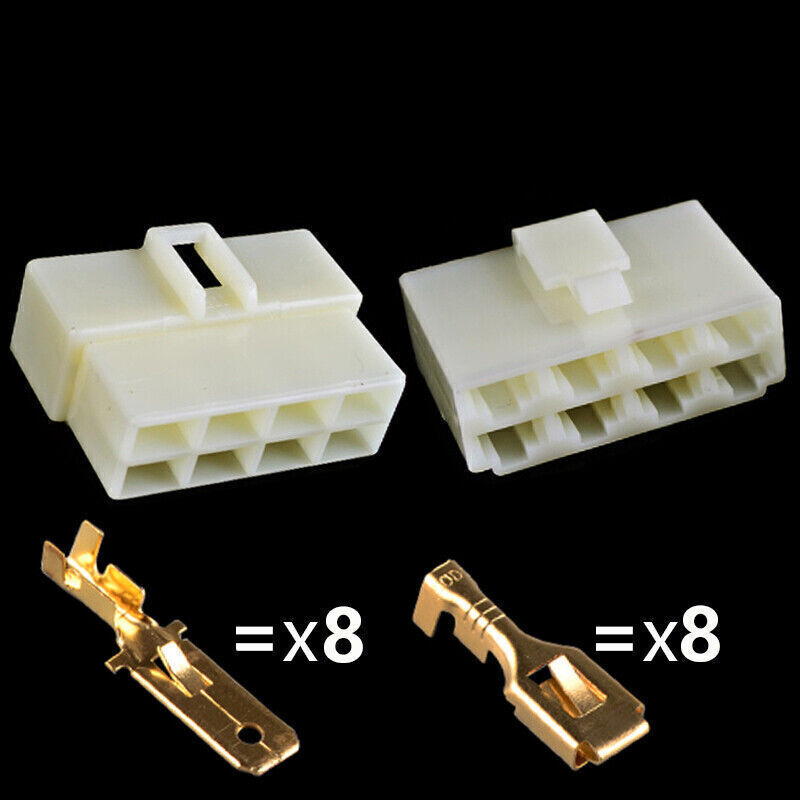 Pin Plug Electrical Wiring Multi-Connector Terminals 1/2/3/4/6/8 Way 6 ...