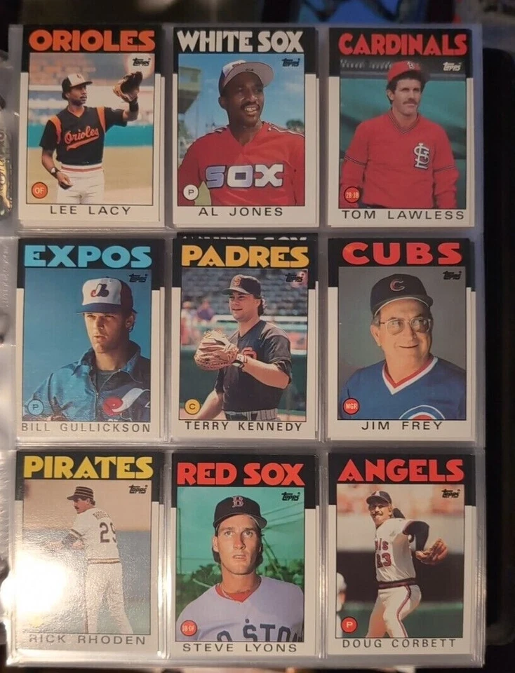 1986 Topps base cards 201-400 Pick from drop down list - Image 2 of 2