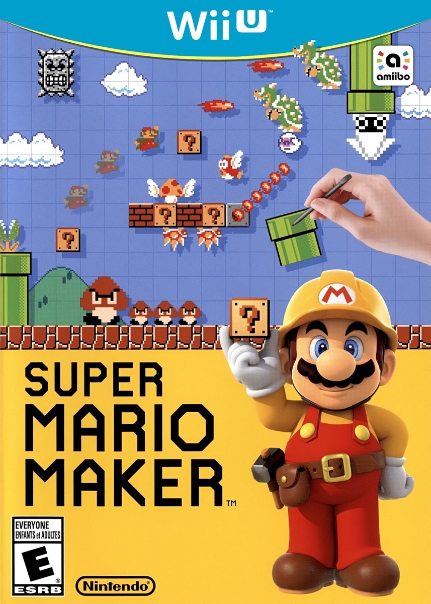 Super Mario Maker Nintendo Wii U BOX ART Glossy POSTER