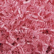 Crinkle Cut Paper Shred Filler 1/2 LB for Gift Wrapping Filling - Light Pink