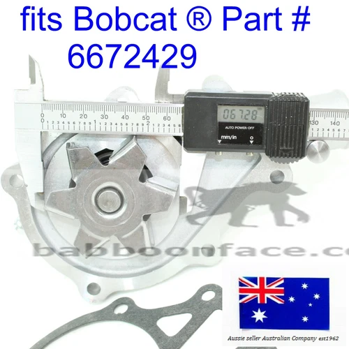 fits Kubota Water Pump D1105  D1005 D1305 V1505 engine with 70 mm impeller - Picture 4 of 9