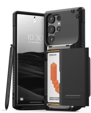VRS Design Damda Glide Pro Phone Case for Galaxy S23 Ultra, Auto Wallet
