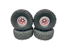 Pit Bull Rock Beast XL 1.9” Tires W Red Vanquish Bully Wheels & 3D Foams #16952