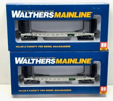 Walthers HO 2 SOO Line 53' GSC Bulkhead Flat Cars. 910-5913. 5914. New!