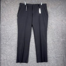Express Photographer Dress Pants Mens 36x32 Gray Slim Fit Wool Blend Stretch