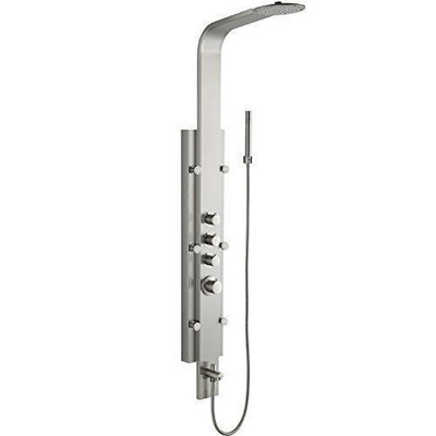 Bent Vigo VG08008 Mateo 60'' H 6-Jet Thermostatic Shower Stainless See Photos