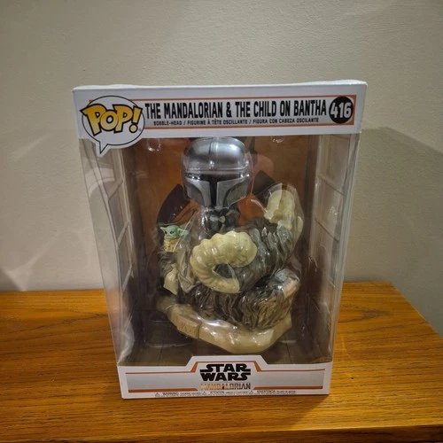 Funko Pop! Deluxe: Star Wars - The Mandalorian & The Child on Bantha #416