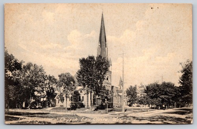#ad Eau Claire Wisconsin Postcard Congregational Church USA Rotograph Co NY City $16.70