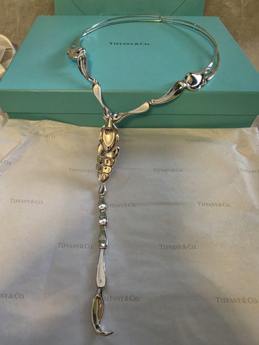 Tiffany & Co Elsa Peretti Large Scorpion Necklace In SILVER