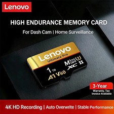 LENOVO 1TB 512GB 256GB 128GB Micro TF SD Card High Speed Class Flash Memory
