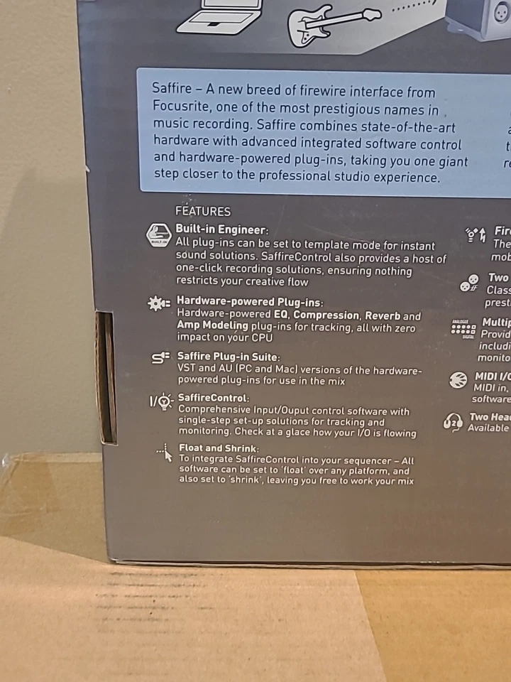 Focusrite Saffire Professional Mobil Firewire Audio Interface Built In Engineer - Image 4 of 4