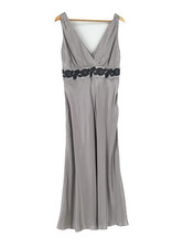 Newport News Silk Slip Maxi Babydoll Dress 12 Fairy Whimsy Romantic Y2K HOCO