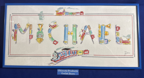 Michael Personalized Art Children Kids Name Wall Sign Plaque Thomas the Train 🚂