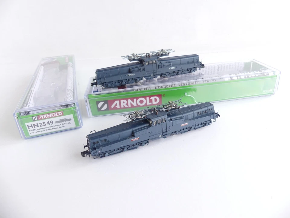 HN2547 HN2549 ARNOLD 1:160 / 2 LOCOMOTIVES ELECTRIQUES CC 14004 ET 14111 Ep III - Photo 2/4