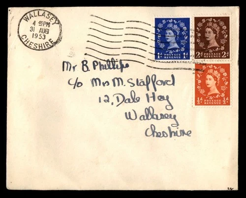Mayfairstamps Great Britain 1953 to Wallasey Cover aax_66505