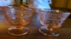 Pink Patrician Spoke Depression Glass Champagne Sherbet
