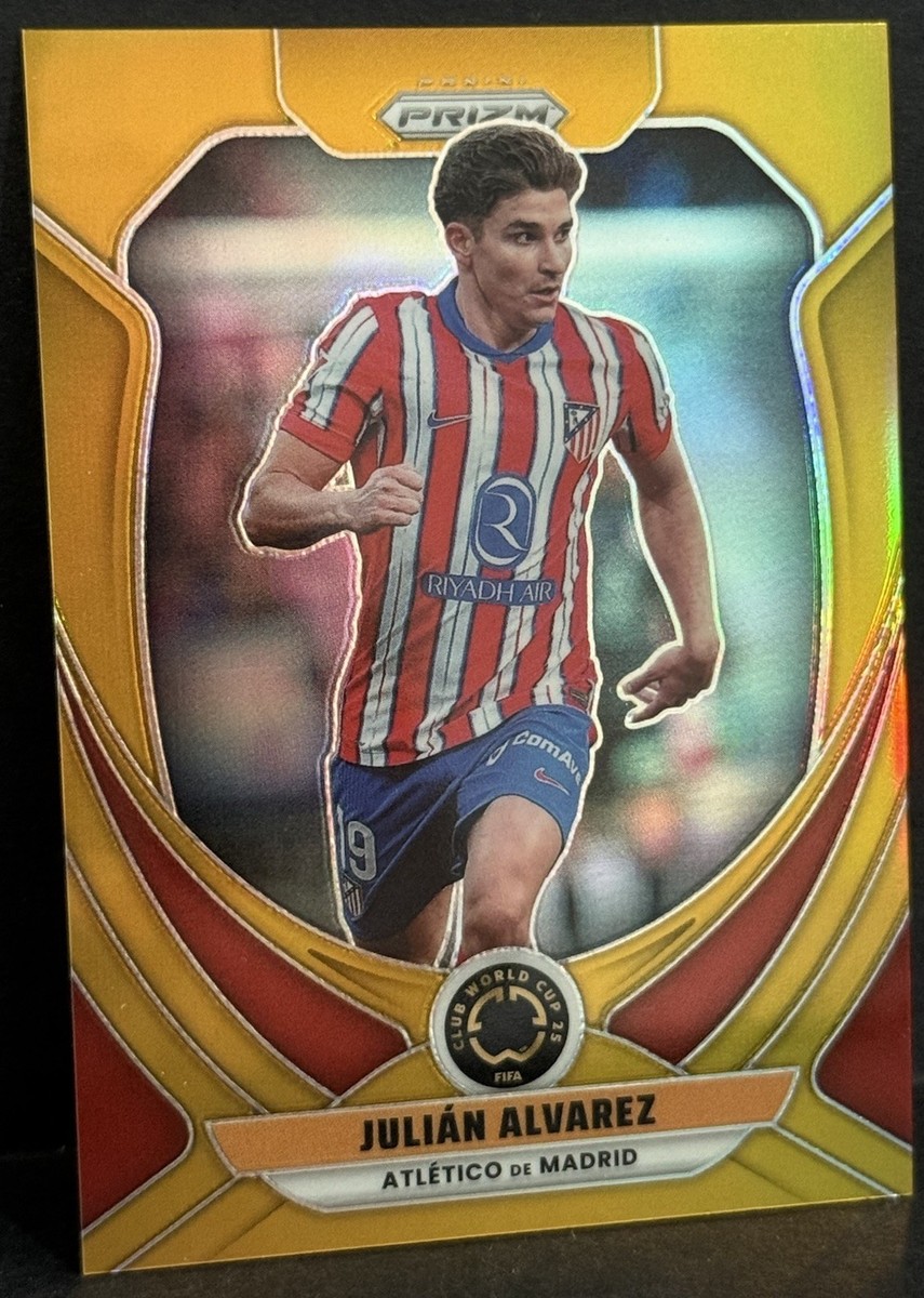 2025 Prizm FIFA Club World Cup Atletico Madrid Julian Alvarez Gold