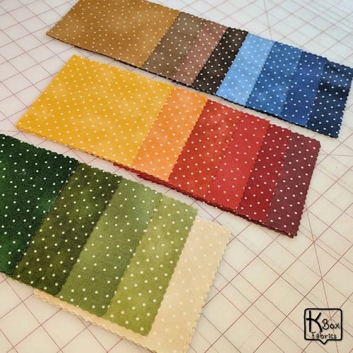 Quilting Cotton Fabric 5" Charm Pack Maywood Studio Basics Bountiful Polka Dots image 3