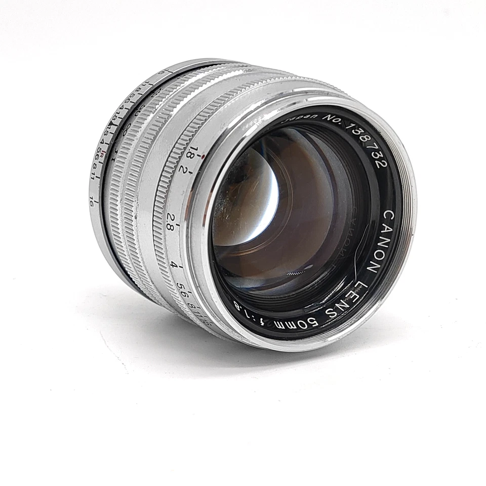 " Near MINT " Canon 50mm f/1.8 Chrome Silver L39 LTM Leica Mount Lens From JAPAN - Image 4 of 4