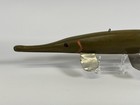 14” Long Nose Fish Spearing Decoy Lure Wood Carved Primitive - Signed S.A.W. — photo 3