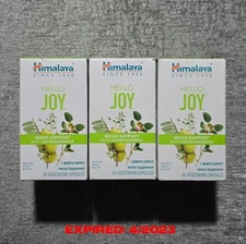 Lot Of 3 Himalaya Hello Joy Mood Support 60 Caps Each - Exp. 04/2023 