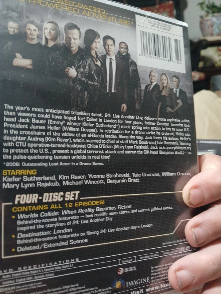 24: Live Another Day (DVD, 2014) Tested Good Condition  - Image 2 of 2