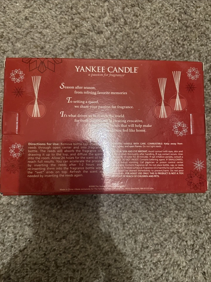 Yankee Candle Mini Juego Difusor de Caña Canela Espumosa, Bálsamo y Cedro Foto 2 de 2