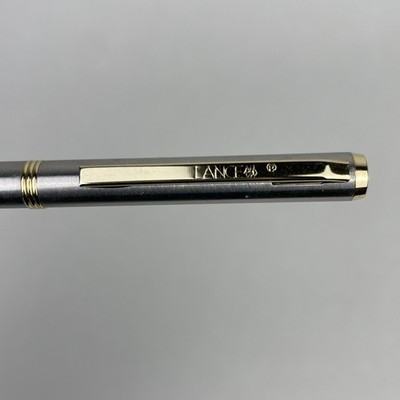 Vintage Lance Kugelschreiber   Edelstahl mit Goldakzenten (BSS)   inkl. Etui