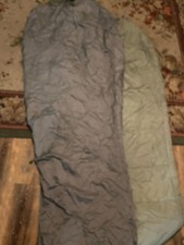 US Military Sleeping Bag w/ Intermediate Cold Weather Bag Patrol Sleep System