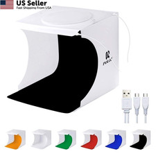 Mini Photo Studio Light Box Portable Shooting Tent 6 Backdrops 20cm FROM USA