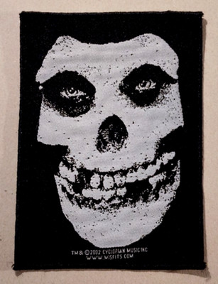 Misfits - White Skull - 2002 - ca. 10,0 x 14,0 cm - 1 Stück - Aufnäher - neu