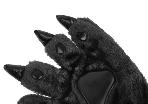 Unisex Adults Cartoon Animal Dinasour Bear Panda Cat Paw Claw Hand Gloves Hal... - Picture 4 of 5