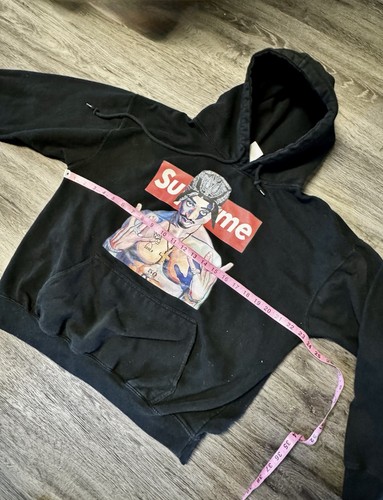 Sudadera con capucha negra Supreme (Bootleg) Tupac talla L - Imagen 4 de 6